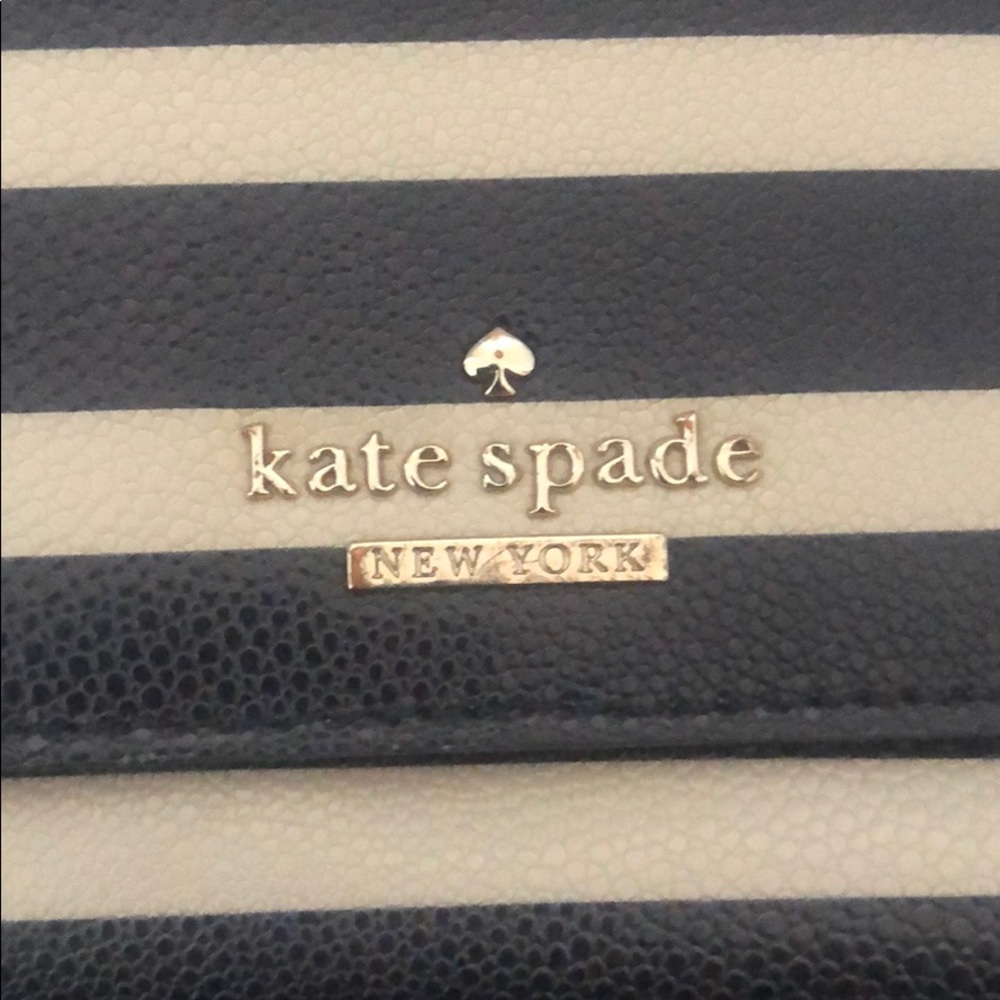 Blue and White Small Kate Spade Crossbody Handbag - Picture 2 of 4